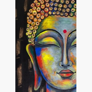 Buddha in Meditation Hand Painted Painting On Canvas