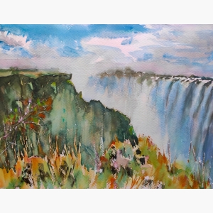 Waterfall Painting