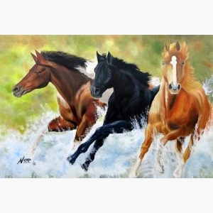 3 Horses Painting