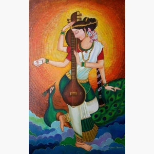 Saraswati Painting