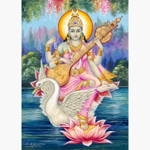 Saraswati Painting