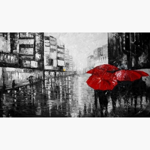Red Umbrellas Paintings