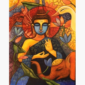 Budhha oil painting