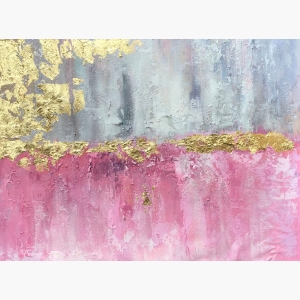 Modern Abstract Silver Handmade painting