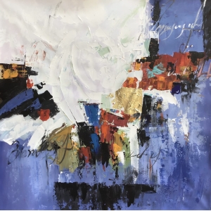 Multicolor Modern Abstract art painting