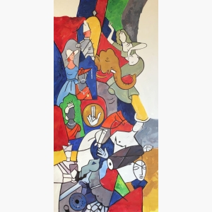 Abstract art handmade oil painitngs