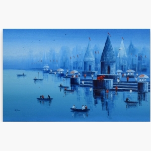 Ghat Handmade Oil Painting