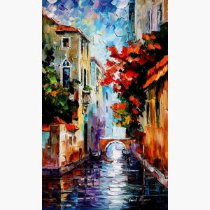 Art oil painting Street