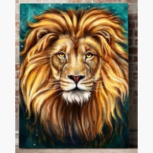Modern art Lion  handmade paintings