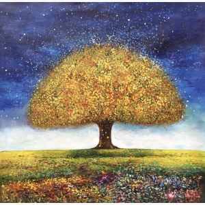 Trees art beautiful Handmade painting