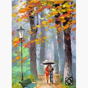Trees art Handmade painting