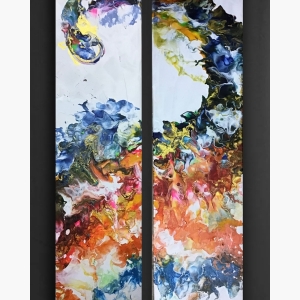 Abstract Multi Handpainted Art Painting