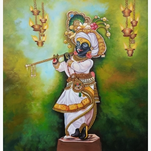 Krishna ji abstract Painting