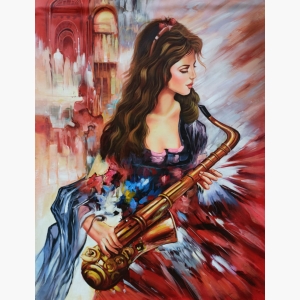 Modern art musician painting Handmade Art Painting