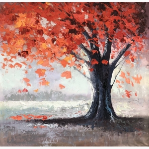 Trees art beautiful Handmade painting