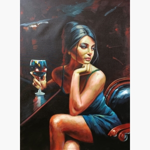 Lady Modern art paintings