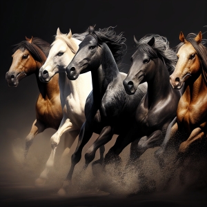 7 horse paintings