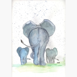 Elephant Art paintings