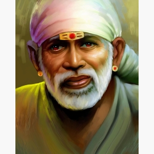 sai baba painting art