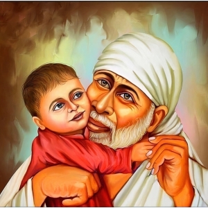 Sai Baba Painting Square