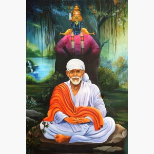 New Sai Baba Painting