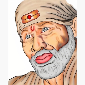 Sai Baba Canvas Wall Painting