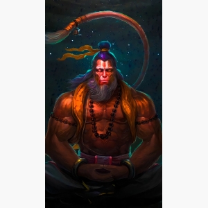 Hanuman Big Canvas Painting