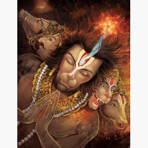 hanuman canvas painting