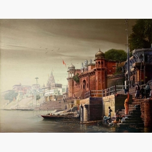 varanasi ghat painting