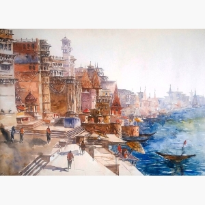 Ghat Canvas Painting