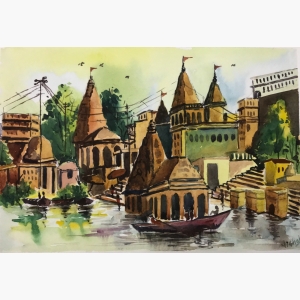 Varanasi Ghat Painting