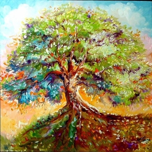 Cherry Blossom Tree Painting