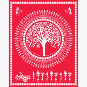 Warli Painting On Canvas