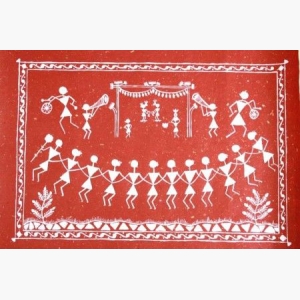 Warli Painting On Canvas