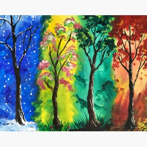 Cherry Blossom Tree Painting