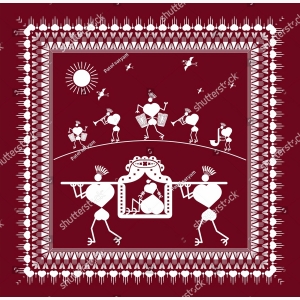 Modern Abstract Warli Art