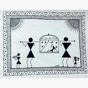 Modern Abstract Warli Art