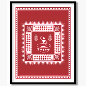 Warli Painting On Canvas