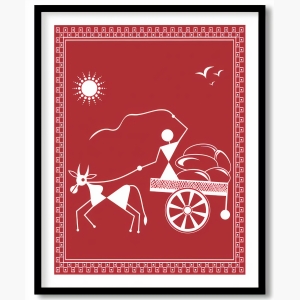 Warli Painting On Canvas