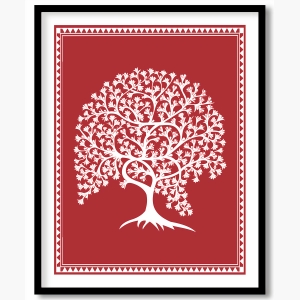 Modern Abstract Warli Art