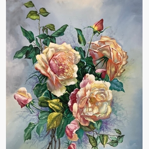 Abstract Flower Painting