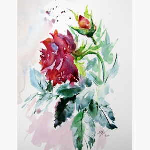 Abstract Flower Painting