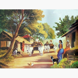 Village Art Painting