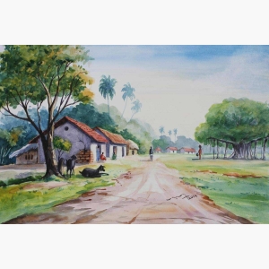 Beautiful Village Painting