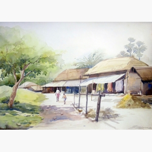 Canvas Village Painting
