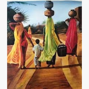 Village Women Painting