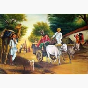 Village House Painting