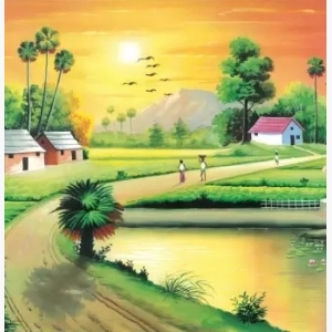 Village House Painting
