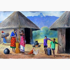 Village Women Painting