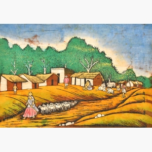 Village Wall Painting